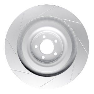 Jaguar XKR Brake Rotor (1) - Left Front - R1 Concepts - GeoSPEC Slotted - `08-`09